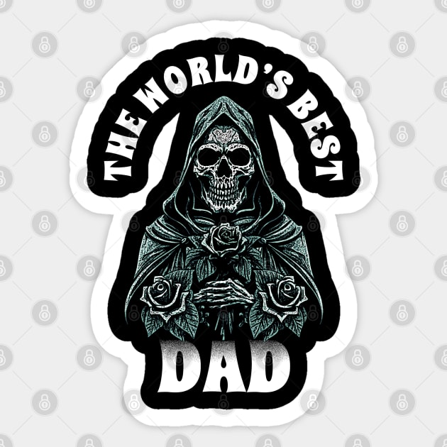 Dad - The World's Best Sticker by Mandegraph